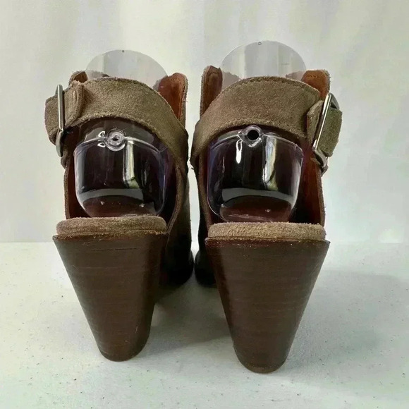 Frye Women’s Courtney Sandals Ash Suede Leather Slingback Open Toe Bootie Size 7 - Picture 3 of 14